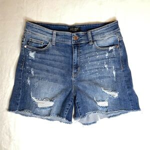 Judy Blue Shorts Distressed Blue Jean Shorts